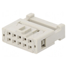Mufă IDC Mamă 10 Pin pentru Cablu-Bandă 1,27mm 2,54mm | Electronic-mag.ro | Componente Electronice