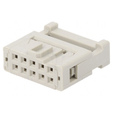 Mufă IDC Mamă 10 Pin pentru Cablu-Bandă 1,27mm 2,54mm | Electronic-mag.ro | Componente Electronice