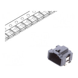 Conector cablu-placă Minitek MicroSpace 6 pini soclu tată
