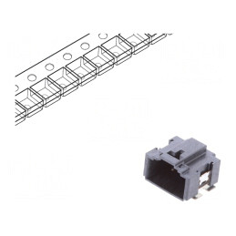 Conector cablu-placă Minitek MicroSpace 6 pini soclu tată | Electronic-mag.ro | Componente Electronice