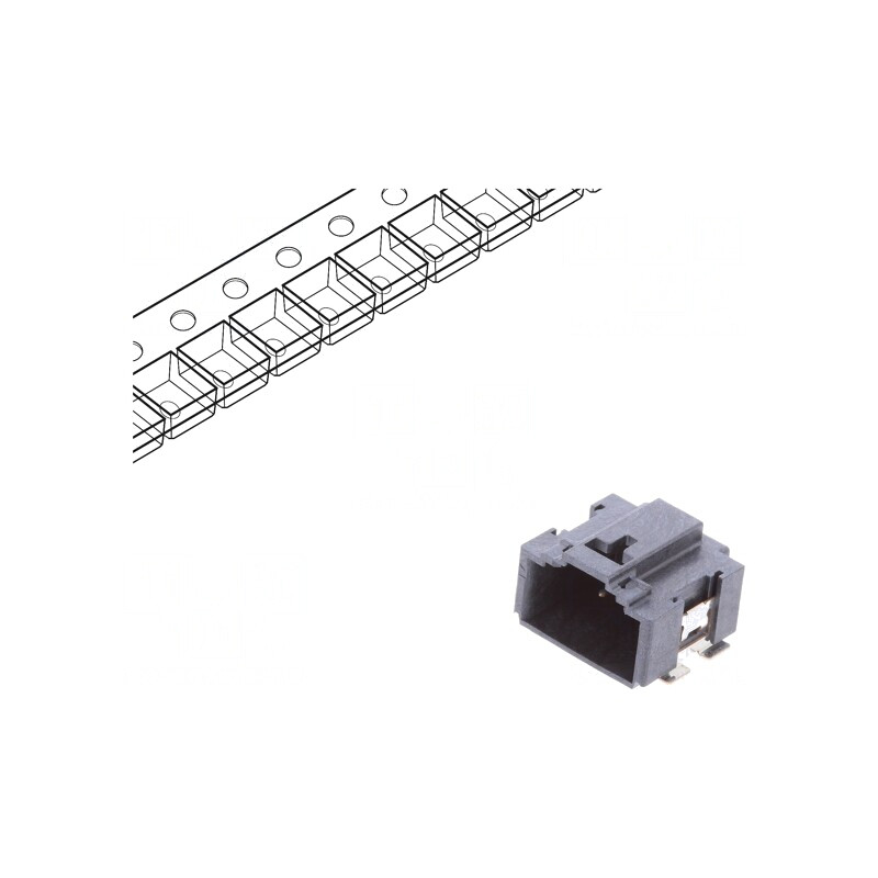 Conector cablu-placă Minitek MicroSpace 6 pini soclu tată | Electronic-mag.ro | Componente Electronice
