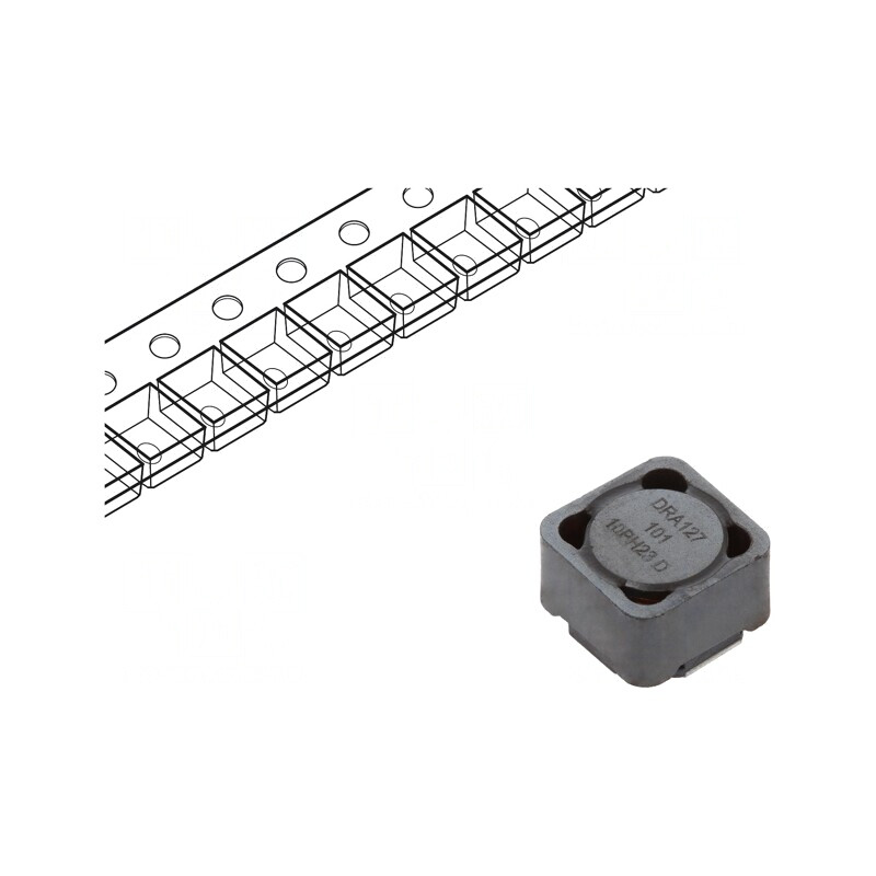 Inductor SMD 100.8uH 1.89A 175mΩ ±20% | Electronic-mag.ro | Componente Electronice