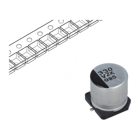 Condensator Hibrid 330uF 35VDC SMD 20mΩ | Electronic-mag.ro | Componente Electronice
