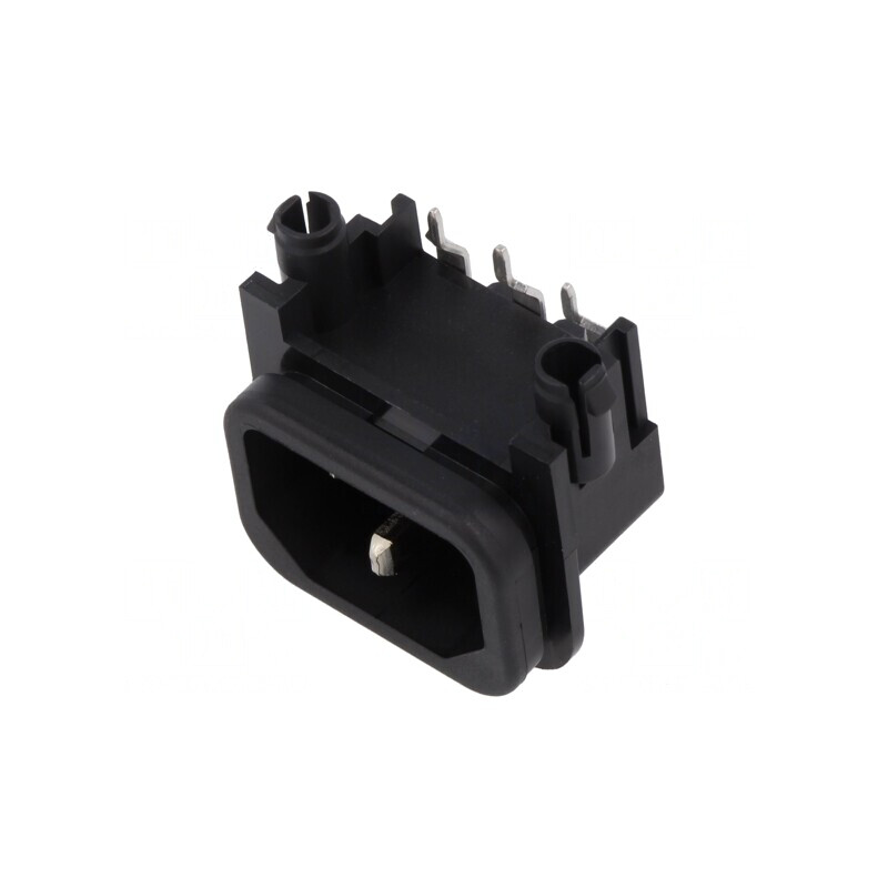 Conector de alimentare AC 10A 250V IEC 60320 GSP2 | Electronic-mag.ro | Componente Electronice