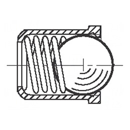 Clichet Bilă Oțel Inoxidabil 6mm HALDER | Electronic-mag.ro | Componente Electronice