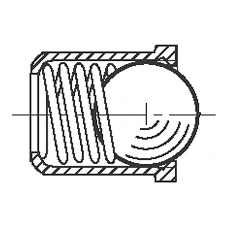 Clichet Bilă Oțel Inoxidabil 6mm HALDER | Electronic-mag.ro | Componente Electronice