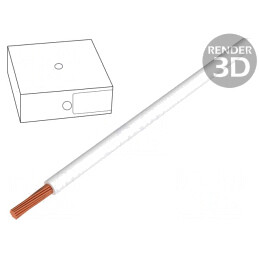 Cablu electric alb 4mm2 100m PVC 450V/750V | Electronic-mag.ro | Componente Electronice