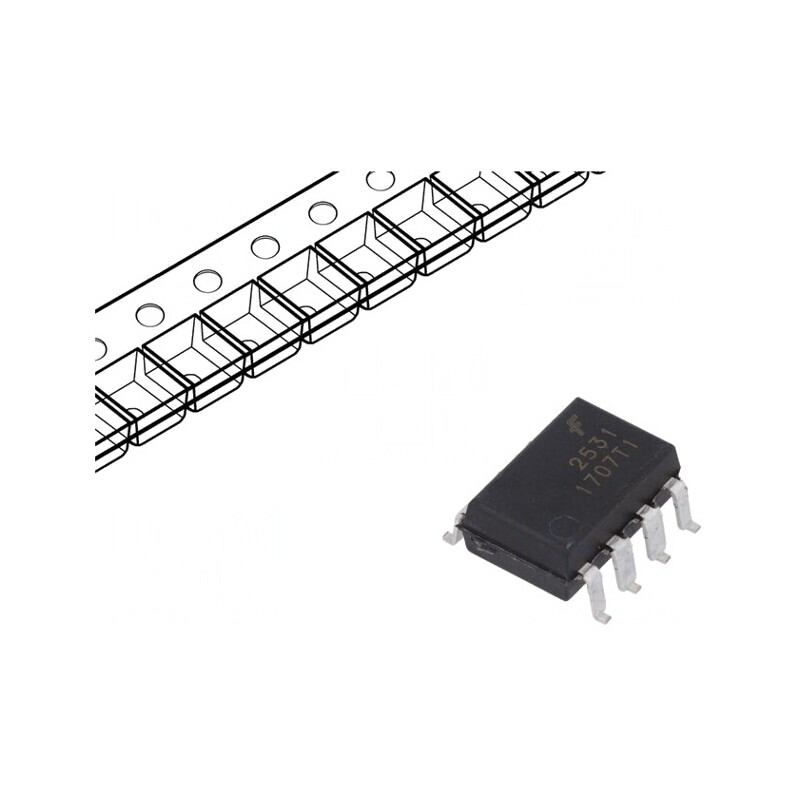 Optocuplor SMD 2 Output Tranzistori 2.5kV 19-50% 16mA | Electronic-mag.ro | Componente Electronice