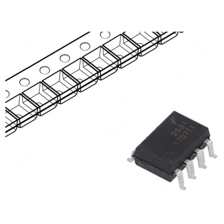 Optocuplor SMD 2 Output Tranzistori 2.5kV 19-50% 16mA | Electronic-mag.ro | Componente Electronice