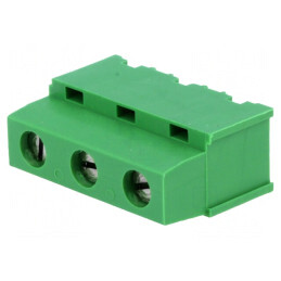 Regletă Conexiuni PCB 90° 7,5mm 3 Piste 17,5A | Electronic-mag.ro | Componente Electronice