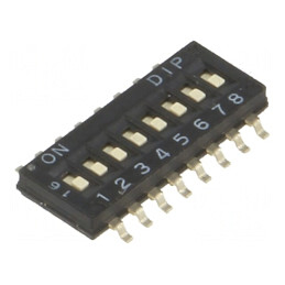 Comutator DIP-SWITCH 8 Secțiuni SMT ON-OFF 0,1A 50VDC | Electronic-mag.ro | Componente Electronice