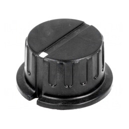 Buton rotativ bachelită negru 6,35mm | Electronic-mag.ro | Componente Electronice