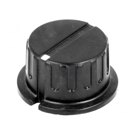 Buton rotativ bachelită negru 6,35mm | Electronic-mag.ro | Componente Electronice