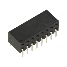 Soclu Șiruri Pini Mamă 2,54mm 16 PIN THT pentru PCB | Electronic-mag.ro | Componente Electronice