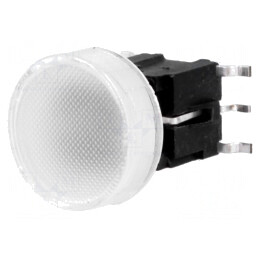 Comutator Tastatură SPST-NO cu LED Incolor 48VDC | Electronic-mag.ro | Componente Electronice