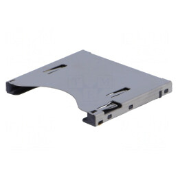 Conector pentru carduri SD push-push aurit SMT | Electronic-mag.ro | Componente Electronice