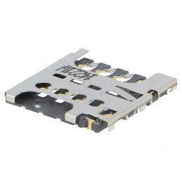Conector Micro SIM Push-Pull SMT 6 Pini | Electronic-mag.ro | Componente Electronice