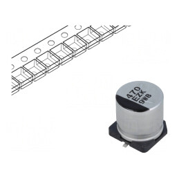 Condensator Hibrid 470uF 25V SMD  | Electronic-mag.ro | Componente Electronice