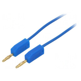 Cablu măsurare 2mm mufă banană albastră | Electronic-mag.ro | Componente Electronice