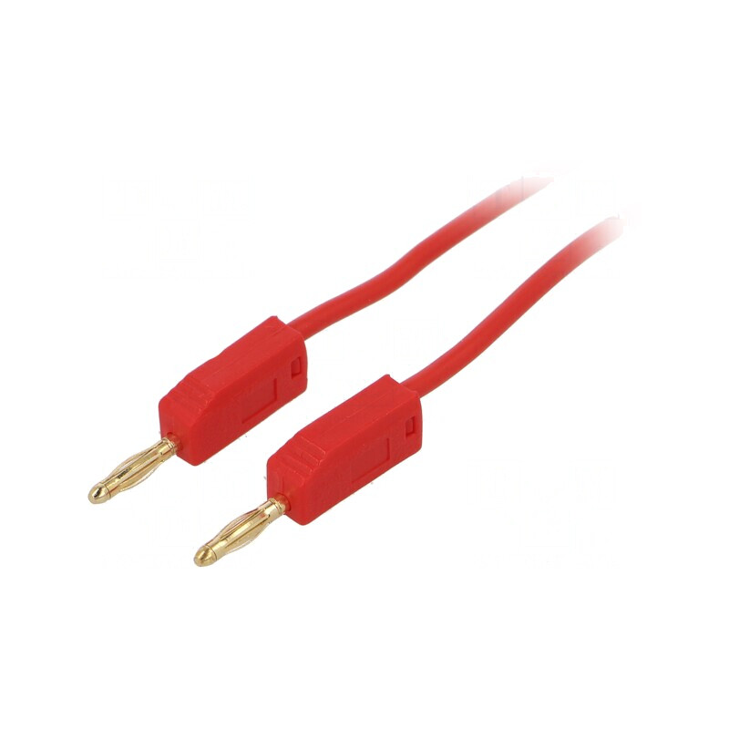Cablu de măsurare 2mm mufă banană roșie | Electronic-mag.ro | Componente Electronice