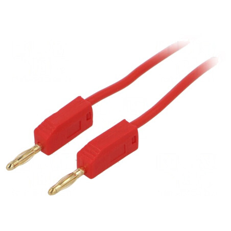 Cablu de măsurare 2mm mufă banană roșie | Electronic-mag.ro | Componente Electronice