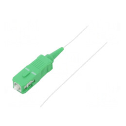 Cablul SC/APC 1m LSZH Alb pentru Fibră Optică