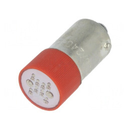 Lampă LED roșie 230V BA9S | Electronic-mag.ro | Componente Electronice