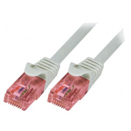 Patch Cord U/UTP Cat6 Gri 0.5m | Electronic-mag.ro | Componente Electronice