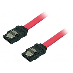 Cablu SATA L x2 500mm Roșu