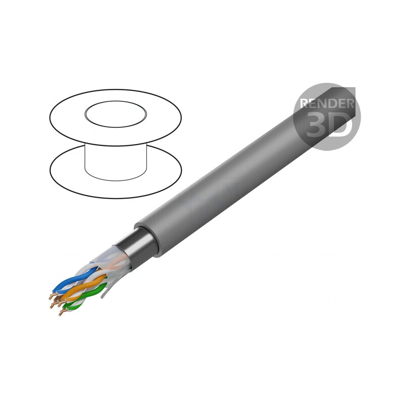 Cablu Ethernet Cat5e F/UTP Cu LSZH 305m Gri | Electronic-mag.ro | Componente Electronice Cablu Ethernet Cat5e F/UTP Cu LSZH 305m Gri | Electronic-mag.ro | Componente Electronice