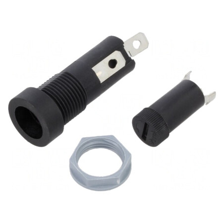 Clemă Termoplast 5x20mm 10A 250VAC pentru Panou | Electronic-mag.ro | Componente Electronice