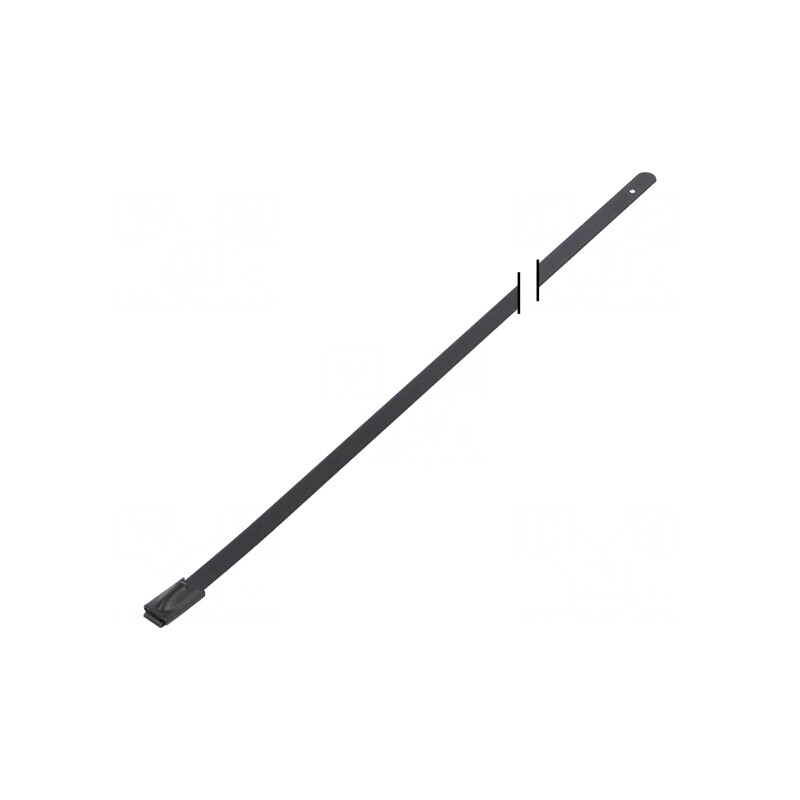 Colier de strângere negru 520mm x 12,7mm Ømax 151mm