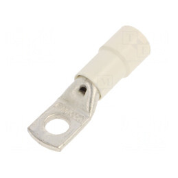 Vârf Inelar Tubular M10 10.5mm 50mm2 Alb | Electronic-mag.ro | Componente Electronice