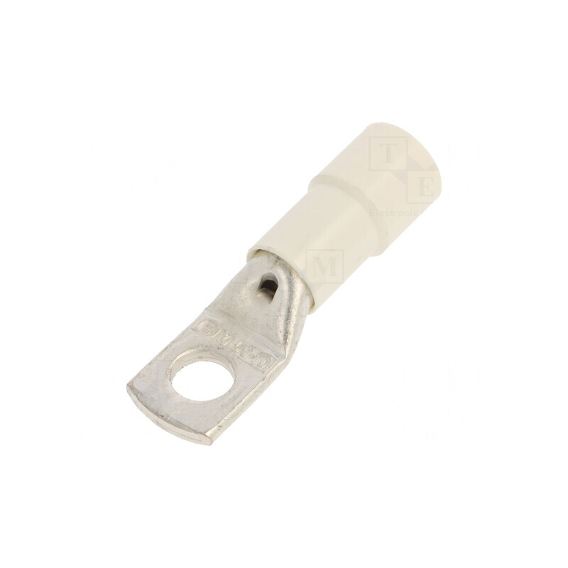 Vârf Inelar Tubular M10 10.5mm 50mm2 Alb | Electronic-mag.ro | Componente Electronice