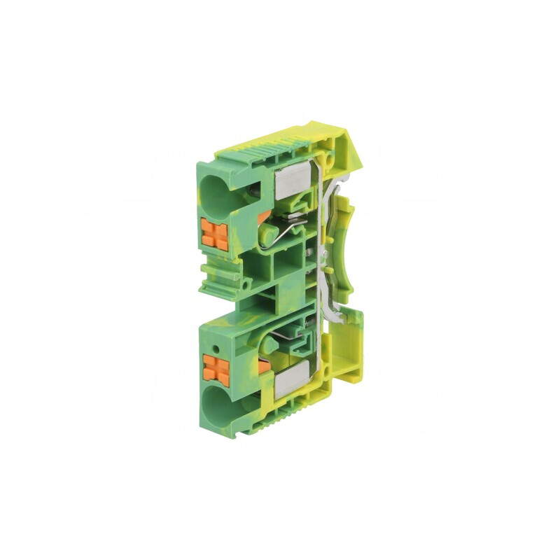 Terminal Îmbinare Șine 0.5-16mm2 1 Piste 2 Borne Galben-Verde | Electronic-mag.ro | Componente Electronice