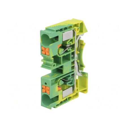 Terminal Îmbinare Șine 0.5-16mm2 1 Piste 2 Borne Galben-Verde | Electronic-mag.ro | Componente Electronice