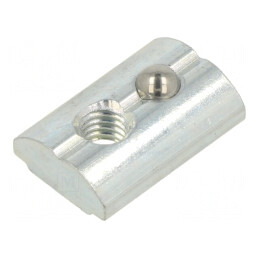 Piuliță oțel zinc M6 pentru profile 10mm | Electronic-mag.ro | Componente Electronice