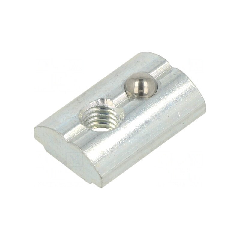Piuliță oțel zinc M6 pentru profile 10mm | Electronic-mag.ro | Componente Electronice
