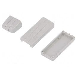 Carcasă USB ABS Gri 20x66x12mm cu Clichet | Electronic-mag.ro | Componente Electronice