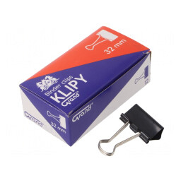 Clipsuri de birou 32mm, set 12 buc. | Electronic-mag.ro | Componente Electronice