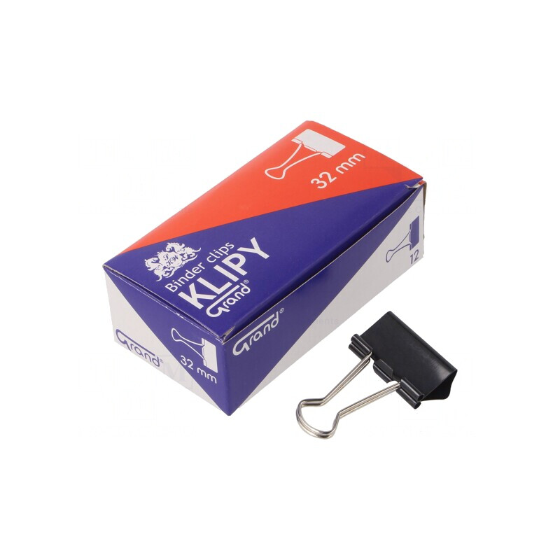 Clipsuri de birou 32mm, set 12 buc. | Electronic-mag.ro | Componente Electronice