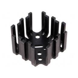 Radiator Presat Negru 45x45x25mm 6K/W | Electronic-mag.ro | Componente Electronice