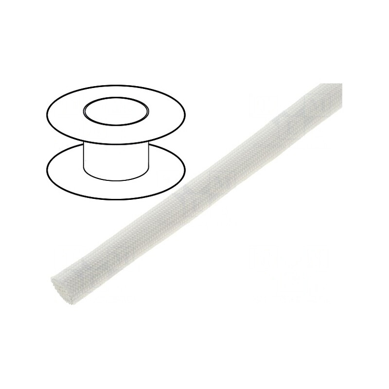 Manșon Electroizolant Fibra de Sticlă 8mm | Electronic-mag.ro | Componente Electronice