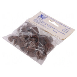 Suport cablu rotund maro 14mm - 25buc cu cui | Electronic-mag.ro | Componente Electronice