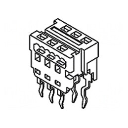 Adaptor; cablu-placă; PIN: 14; 1,27mm; IDC,THT; pt.cablu-bandă
