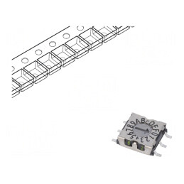 Întrerupător Codificare HEX/BCD 16 Poz SMD | Electronic-mag.ro | Componente Electronice