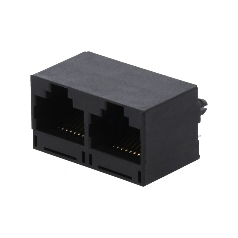Soclu RJ45 Cat 5 8p8c THT în unghi | Electronic-mag.ro | Componente Electronice