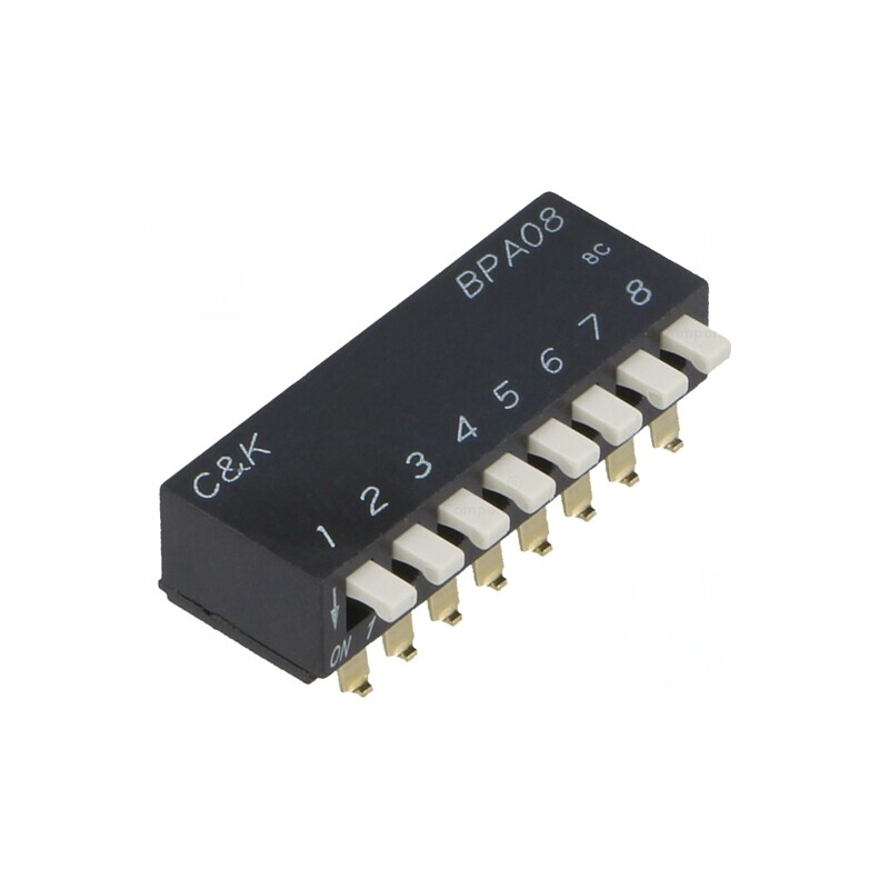Comutator DIP-SWITCH 8 Secțiuni OFF-ON 24VDC | Electronic-mag.ro | Componente Electronice