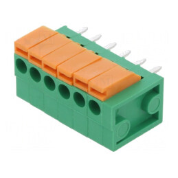 Regletă Conexiuni PCB 3,81mm 6 Piste | Electronic-mag.ro | Componente Electronice