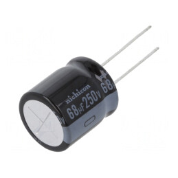 Condensator Electrolitic THT 68uF 250V 18x20mm | Electronic-mag.ro | Componente Electronice